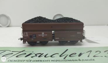 Roco H0 DC 5233 Großraumgüterwagen  / 4-Achser / DR / Braun