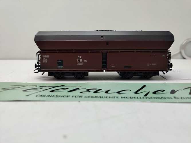 Roco H0 AC 614 540 / vierachsiger Großraum-Selbstentladewagen / NEM / DB / Ladegut Kohle