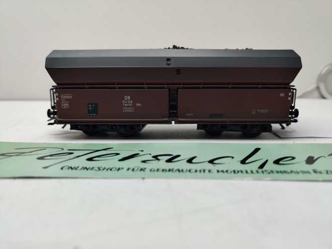 Roco H0 AC 614 558 / vierachsiger Großraum-Selbstentladewagen / NEM / DB / Ladegut Kohle