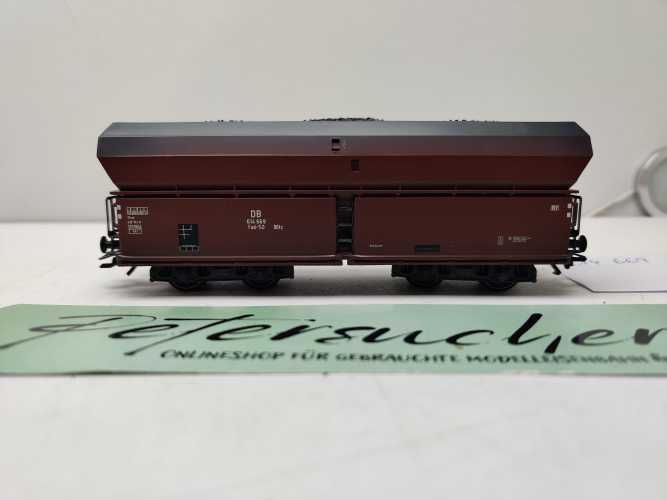 Roco H0 AC 614 669 / vierachsiger Großraum-Selbstentladewagen / NEM / DB / Ladegut Kohle