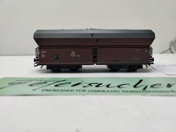 Roco H0 AC 614 782 / vierachsiger Großraum-Selbstentladewagen / NEM / DB / Ladegut Kohle