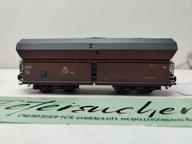 Roco H0 AC 614 782 / vierachsiger Großraum-Selbstentladewagen / NEM / DB / Ladegut Kohle