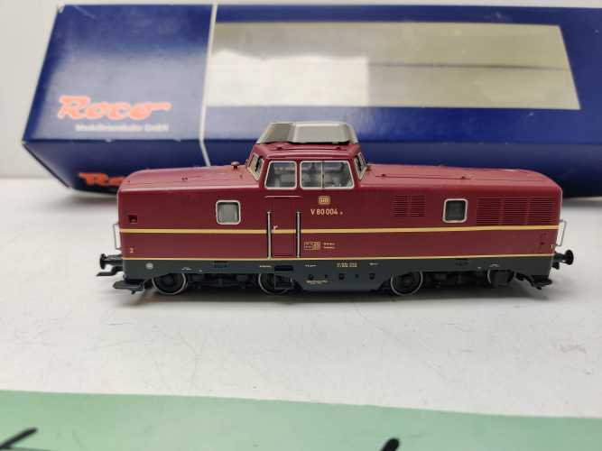 Roco H0 DC 63384 / Diesellok V80 004 / DB / Analog / rote Lackierung / OVP