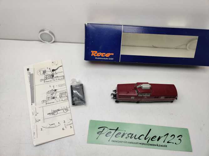 Roco H0 DC 63384 / Diesellok V80 004 / DB / Analog / rote Lackierung / OVP