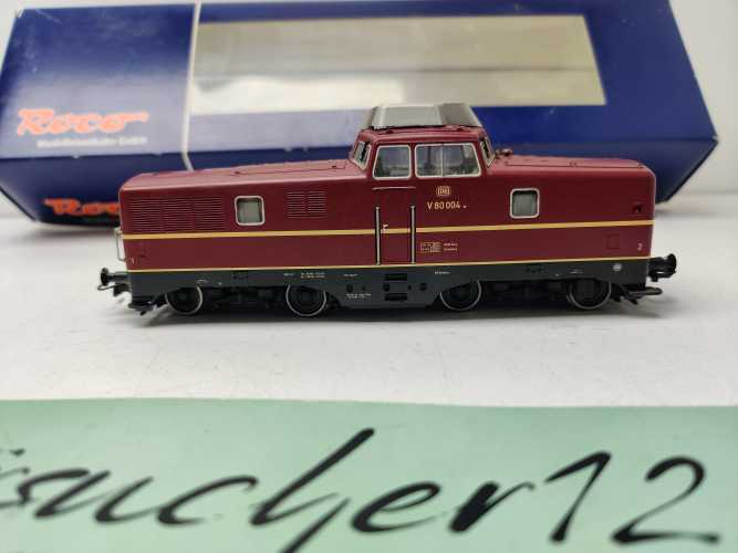 Roco H0 DC 63384 / Diesellok V80 004 / DB / Analog / rote Lackierung / OVP