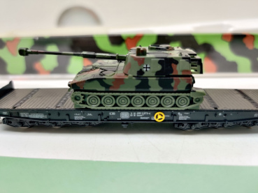 Roco N DC 925 / Schwerlastwagen mit Panzerhaubitze / DB / OVP
