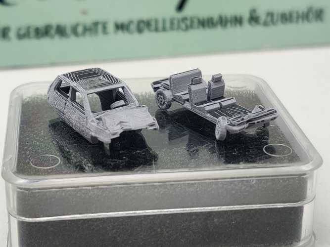 RAILNSCALE N N2247 Renault 5 Unfall / Bausatz / 1:160 / OVP