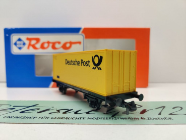 Roco H0 DC Containertragwagen "Deutsche Post" / NEM / DB / ErsatzVP