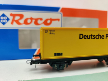 Roco H0 DC Containertragwagen "Deutsche Post" / NEM / DB / ErsatzVP