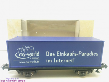 Roco H0 DC Containerwagen "my-world by Karstadt" / le buffet, Karstadt / OVP