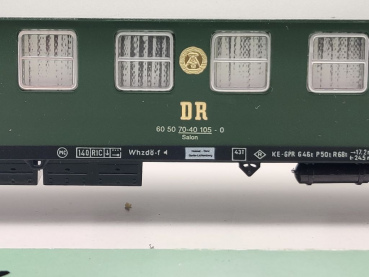 Sachsenmodelle H0 DC 14003-02 Stabs- & Begleitwagen 105-0 / Salon / DR
