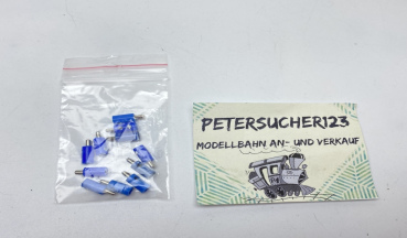 Viessmann, Märklin, Faller   10 Stück Stecker Blau  450//ST21/2