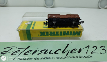 Mini Trix  N DC 3529 offener Güterwagen Braun DB OVP