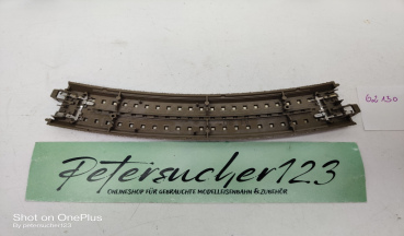 Trix H0 1 x gebogenes Gleis 62130 / Radius 360 mm / Bogen 30°