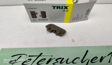 Trix H0 62001 / 1 x Gleisende / Gleisböschungs-Endstück Länge 16,5 mm / OVP