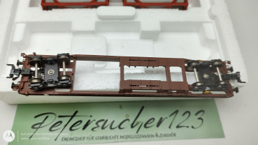 Trix H0 DC 24330-03 Containertragwagen "Hoyer" // DB/ OVP