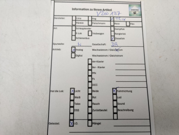 Mini Trix N DC 16201 / V200 137 Schwere Diesellok / Rot / Analog