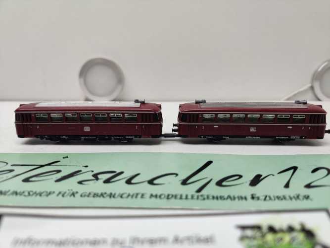 Trix N DC VT95+96 / Schienenbus + Beiwagen / Rot / DB / Umbau DCC