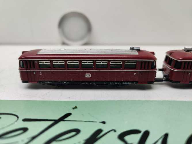 Trix N DC VT95+96 / Schienenbus + Beiwagen / Rot / DB / Umbau DCC