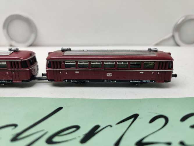 Trix N DC VT95+96 / Schienenbus + Beiwagen / Rot / DB / Umbau DCC