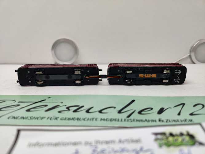 Trix N DC VT95+96 / Schienenbus + Beiwagen / Rot / DB / Umbau DCC