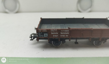 Trix H0 AC 23588 Niederbordwagen ohne Rungen mit Bremserhaus / NEM / DRG