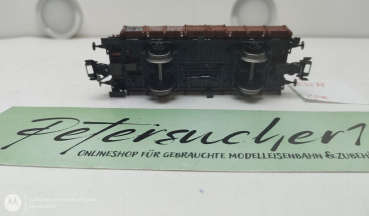 Trix H0 AC 23588 Niederbordwagen ohne Rungen mit Bremserhaus / NEM / DRG