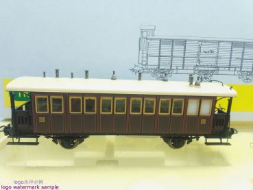 Trix H0 DC 21252 Personenwagen-Set Nebenbahn-Zug der Pfalz-Bahn / NEM / OVP