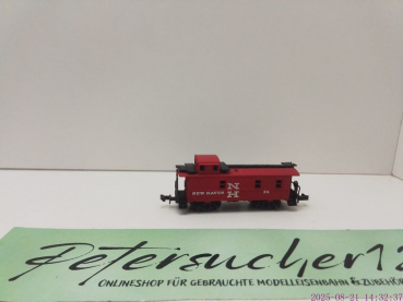 Minitrix N DC Güterzug Begleitwagen / Z11 / US Bauart / New Haven / rot