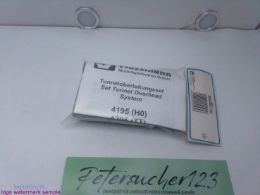 Viessmann 4195 / Tunneloberleitungsset / 10 Masten / 3 m Fahrleitungsband / OVP