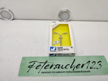 Viessmann N DC 6495 Peitschenleuchte doppelt / Led weiß / Höhe 54 mm / OVP