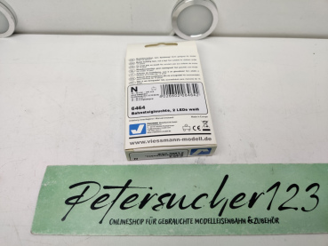 Viessmann N DC 6464 Bahnsteigleuchte / 2 Led weiß / Höhe 3,60 cm / OVP