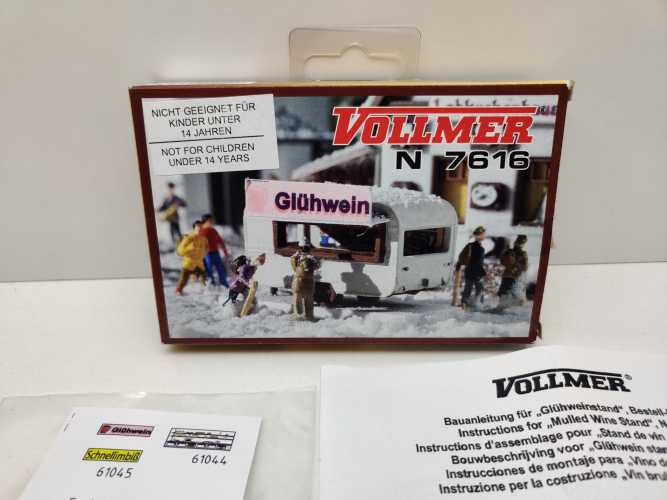 Vollmer N 7616 Glühweinstand Verkaufswagen / Bausatz / 1:160 / OVP