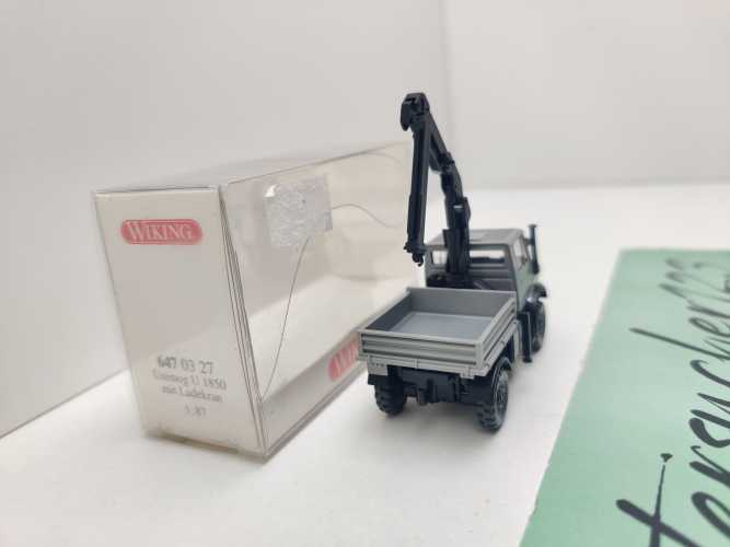 Wiking H0 647 03 27 Mercedes Benz "Unimog U1850" Ladekran / 1:87 / OVP