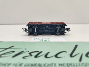Minitrix N DC 13925 Hochbordwagen Ladung Grubenholz E035 / NEM / DB