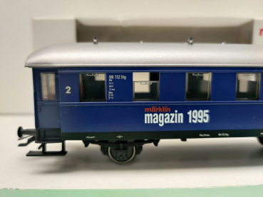 Märklin H0 AC 84235 Personenwagen 2. Kl Bie Magazin JW'95 / NEM / OVP weiß