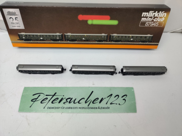 Märklin Z DC 87945 Schnellzugwagen-Set / Württemberg / DRG / OVP