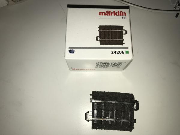 Märklin H0  1 x gebogenes C-Gleis 24206  R2   5,7°  G14 aus OVP  F323_G2495/15