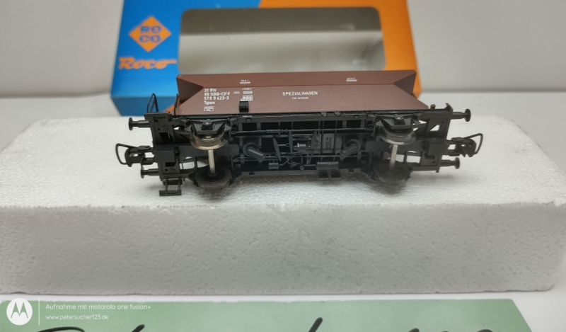 Roco H0 DC 46390 Schotterwagen Braun / SBB / OVP