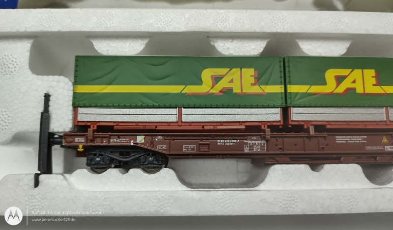 Roco H0 DC 66712 Taschenwagen SAE /  /FS / OVP