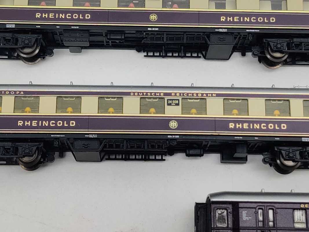 Arnold N DC 0143 Rheingold Wagenset mit Beleuchtung / DRG / OVP