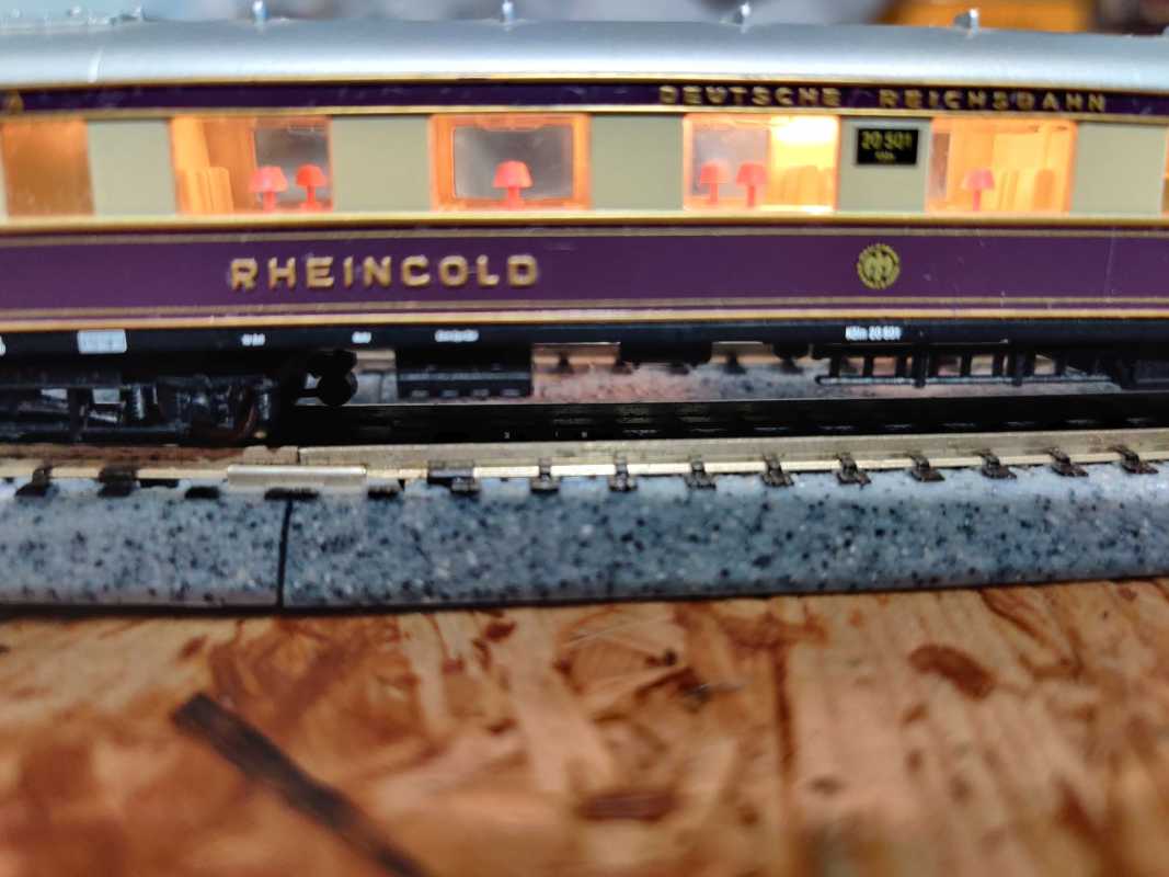 Arnold N DC 0143 Rheingold Wagenset mit Beleuchtung / DRG / OVP