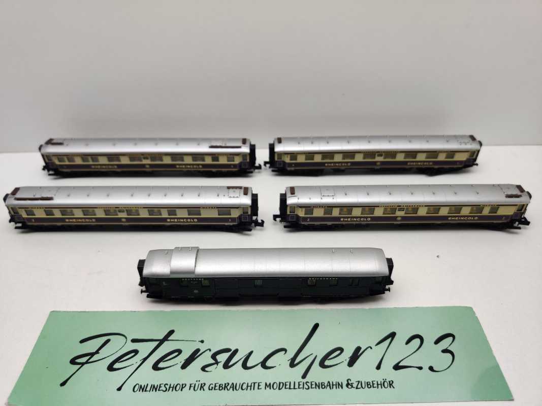 Arnold N DC 0143 Rheingold Wagenset mit Beleuchtung / DRG / OVP