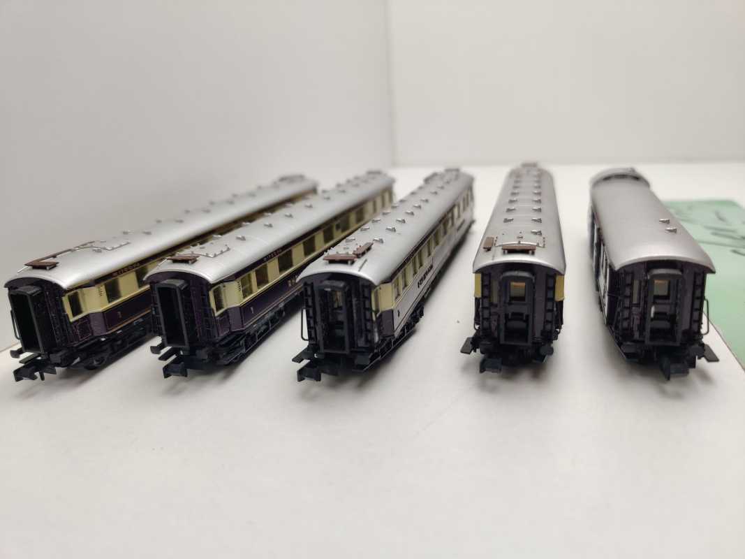 Arnold N DC 0143 Rheingold Wagenset mit Beleuchtung / DRG / OVP