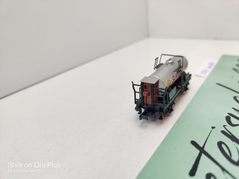 Arnold N DC 0271 1x Kesselwagen m Brmshs "Shell" aus 2er-Set / Privat, DB