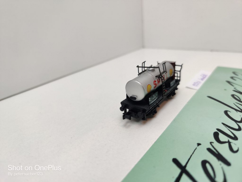 Arnold N DC 0271 1x Kesselwagen m Brmshs "Shell" aus 2er-Set / Privat, DB