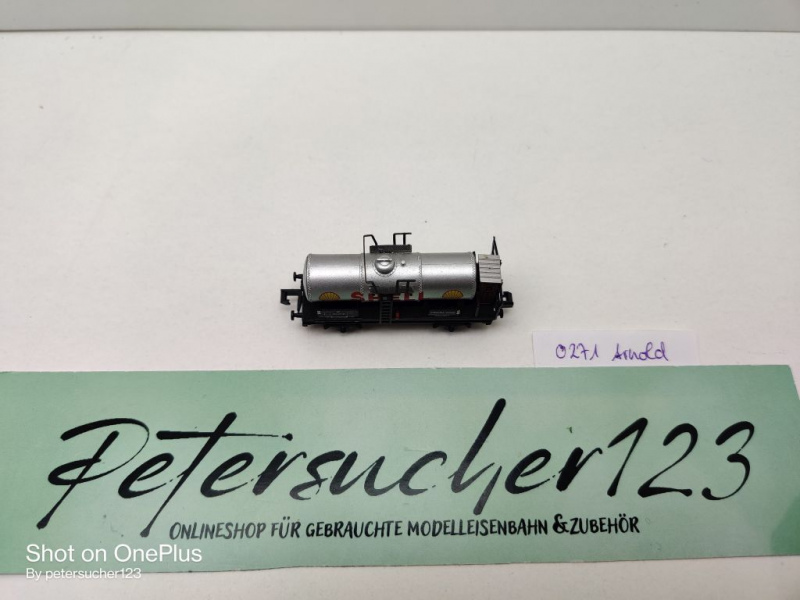 Arnold N DC 0271 1x Kesselwagen m Brmshs "Shell" aus 2er-Set / Privat, DB