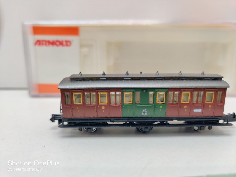 Arnold N DC 3043 Abteilwagen 3./2./3.Kl / K.P.E.V. / OVP
