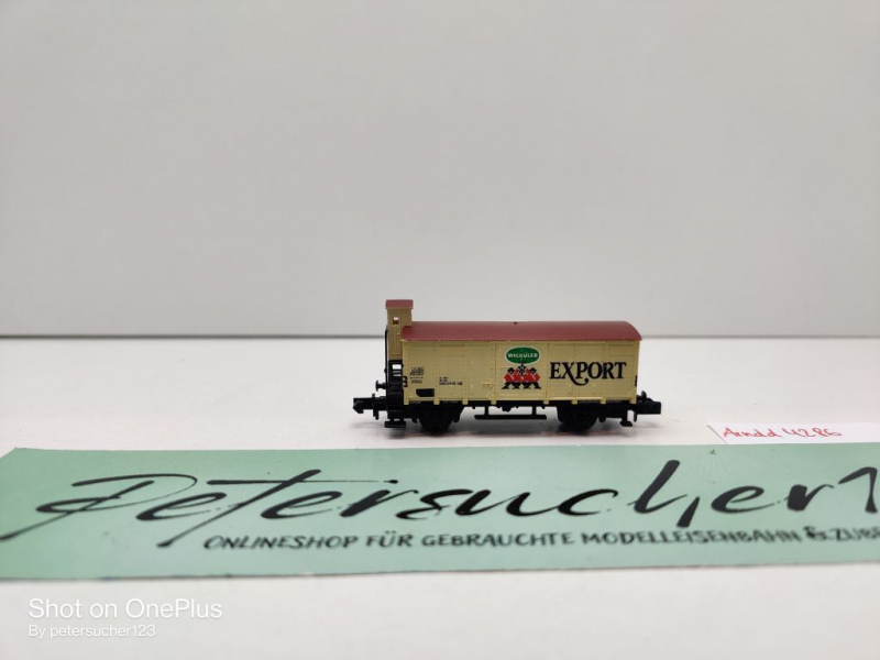 Arnold N DC 4286 gedeckter Güterwagen m Brmshs "Wicküler Export" / G 10 / DB