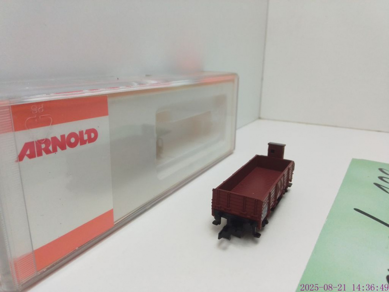 Arnold N DC 4412 Hochbordwagen mit Bremserhaus / Om / DRG / OVP